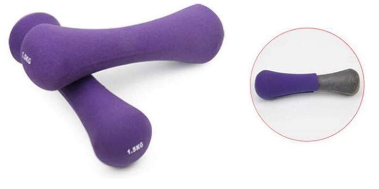 PVC gjutjärn benform hantel för damer PVC gjutjärn benform hantel för damer