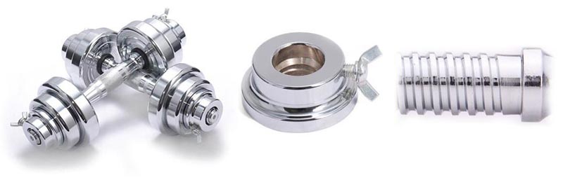 Fitness stålpläterad hantel gratis skivstång