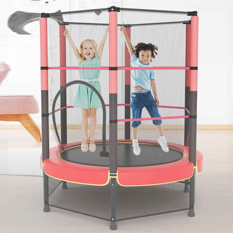 55 tum rund trampolin med kapslingsnät 55 tum rund trampolin med kapslingsnät
