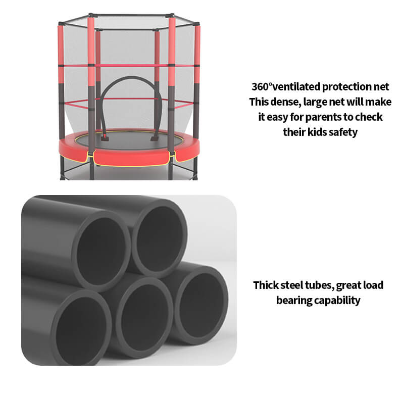 55 tum rund trampolin med kapslingsnät 55 tum rund trampolin med kapslingsnät