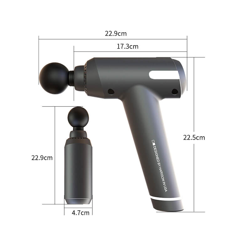 Multifunktionell digital massagepistol