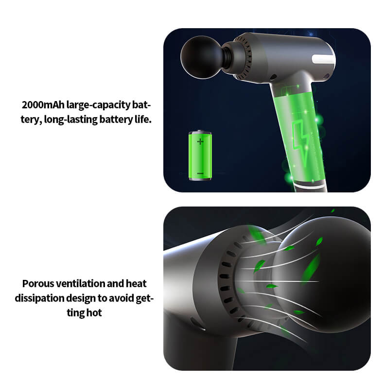 Multifunktionell digital massagepistol