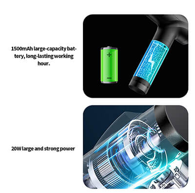 LED -pekskärmsmassage pistol