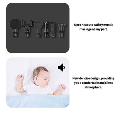 LED -pekskärmsmassage pistol