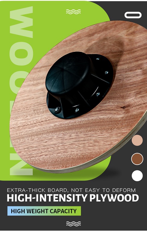 Balans Training Wood Wobble Balance Board