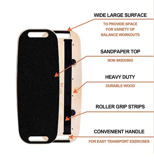 Mest populära träning Nytt träningsbalansved, balansbrädan