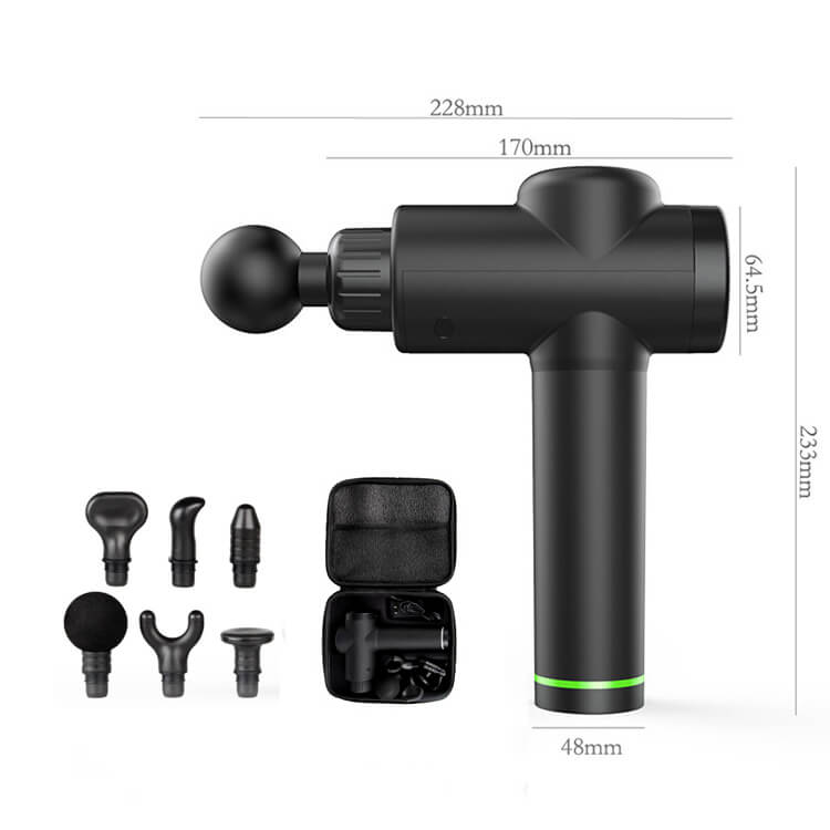 6 huvuden massage pistol