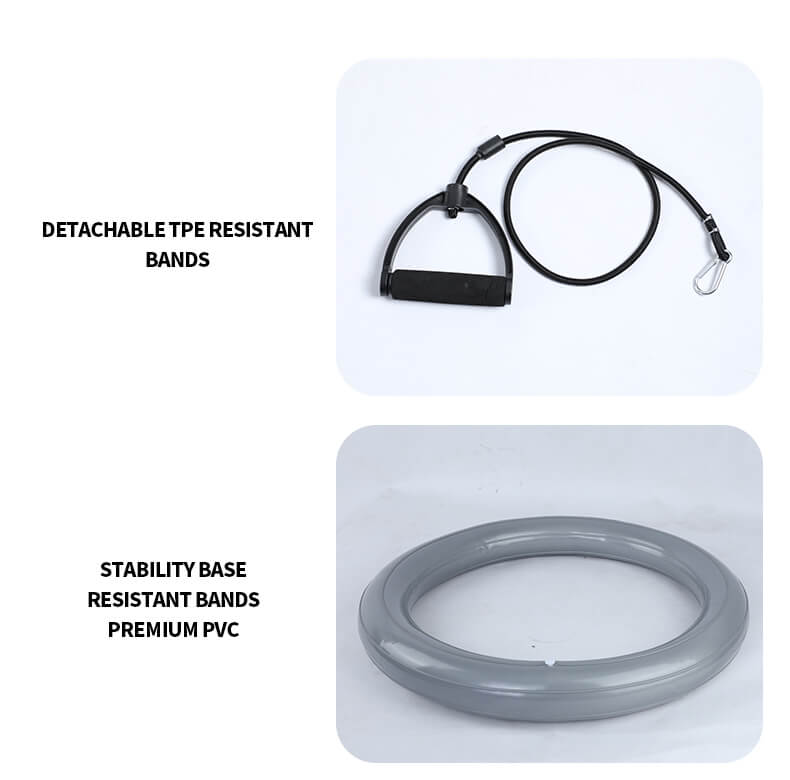 Gymboll med bas- och motståndsband Gymboll med bas- och motståndsband