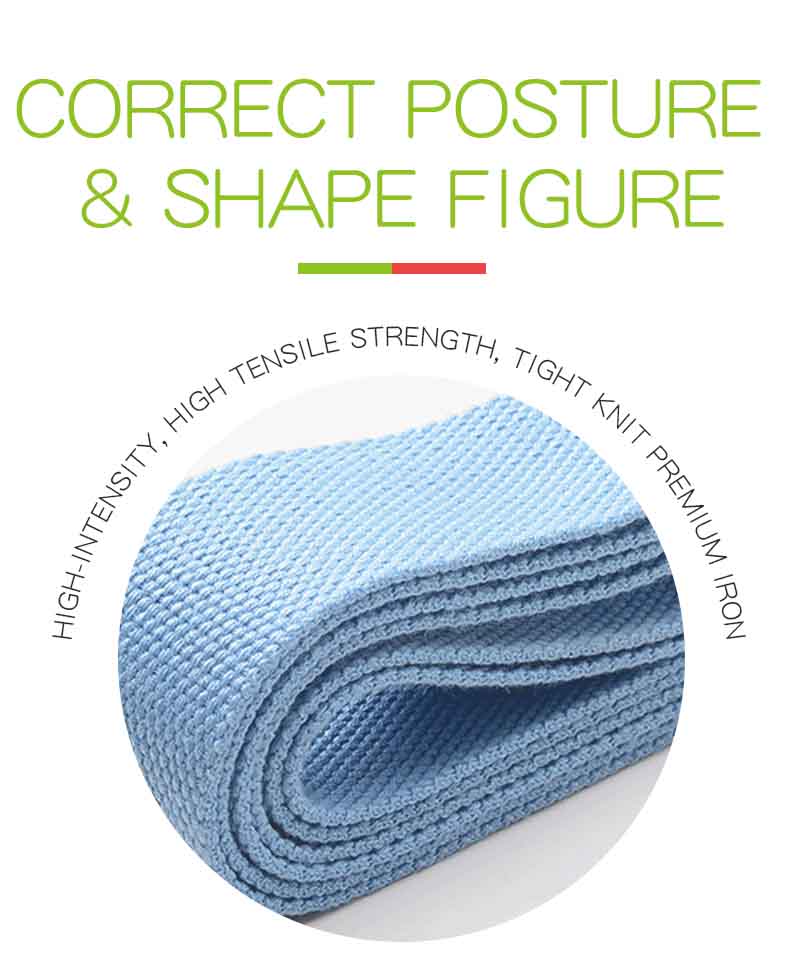 Partihandel icke-elastisk yogarband/stretchband med spänne