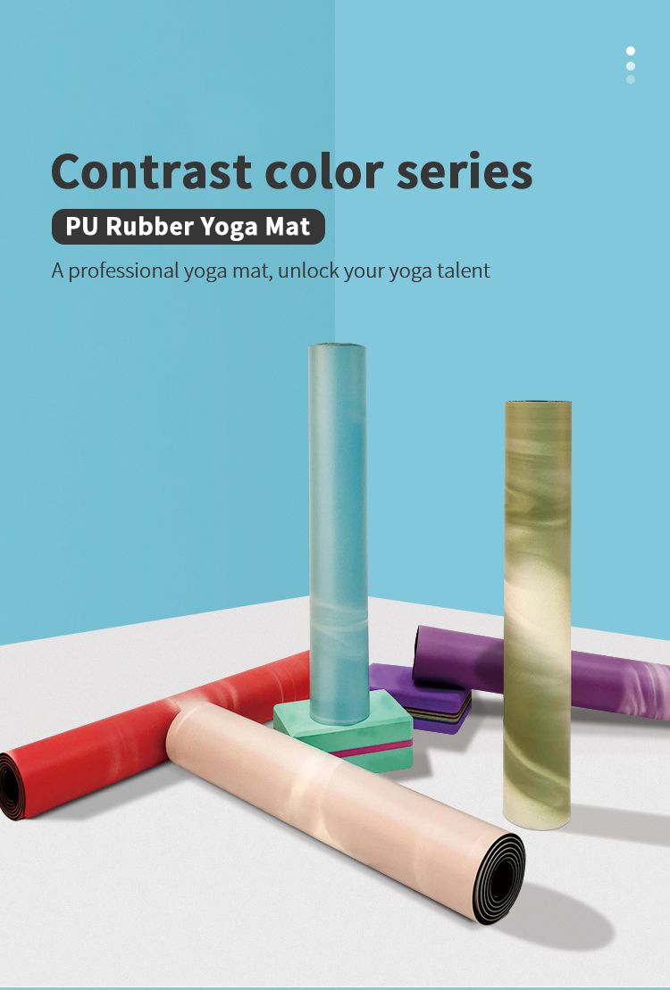 Färgglad naturgummi yogamatta