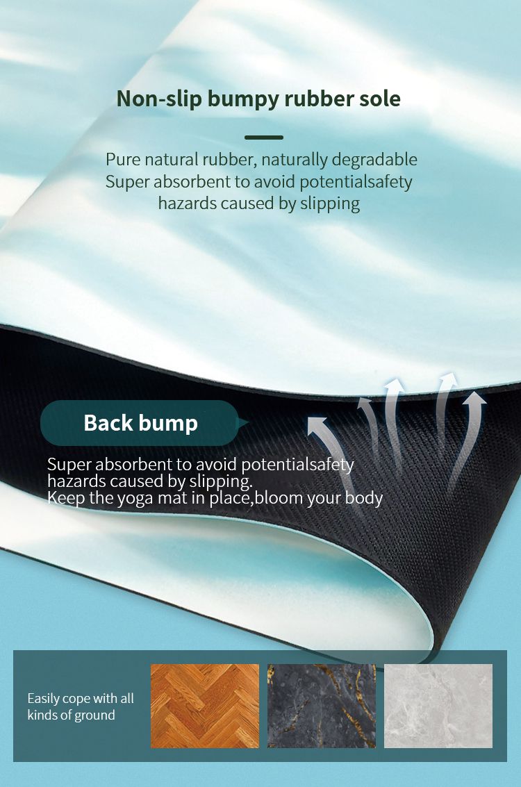 Färgglad naturgummi yogamatta