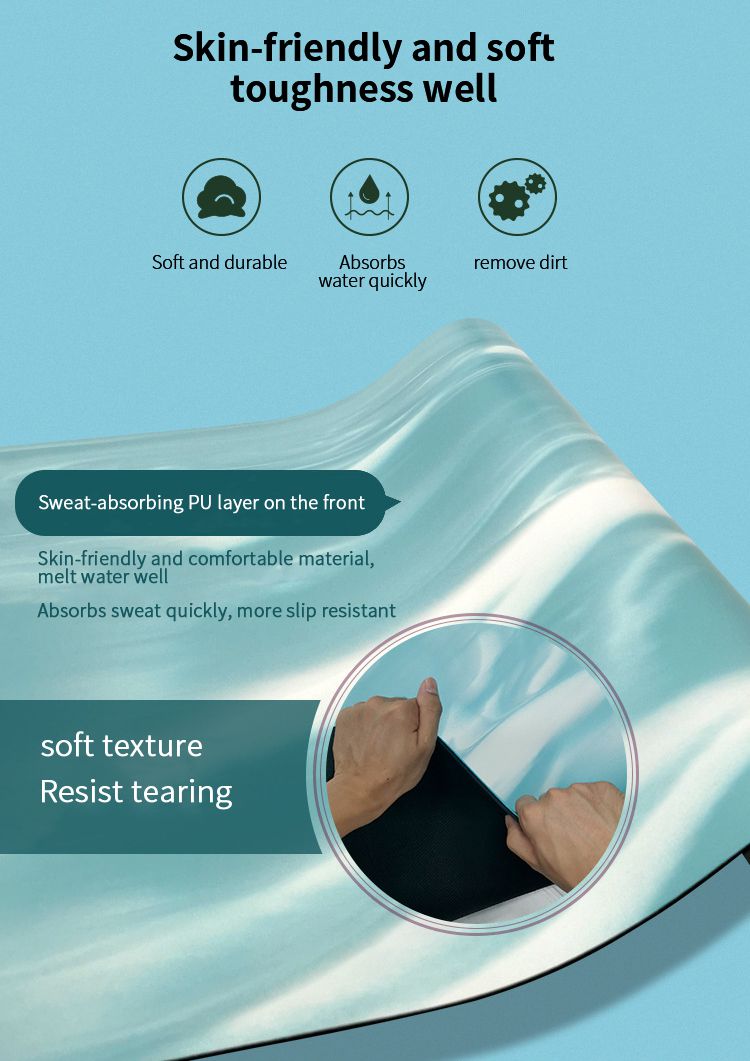 Färgglad naturgummi yogamatta