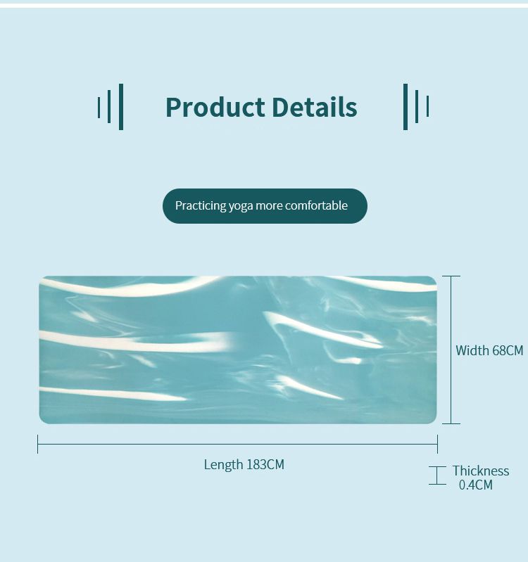 Färgglad naturgummi yogamatta