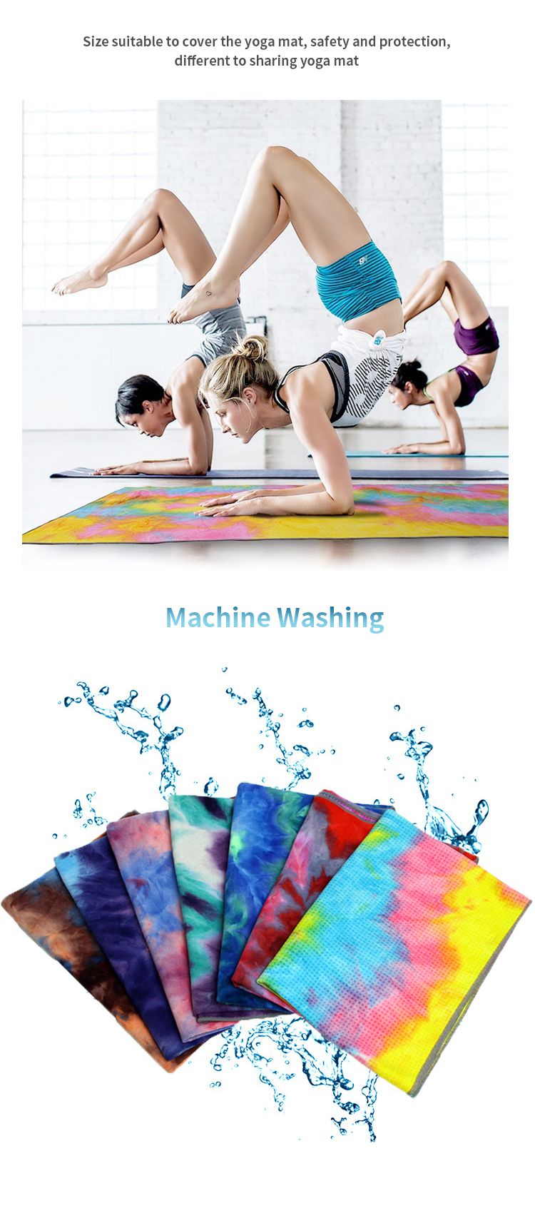 Tie-yoga handduk