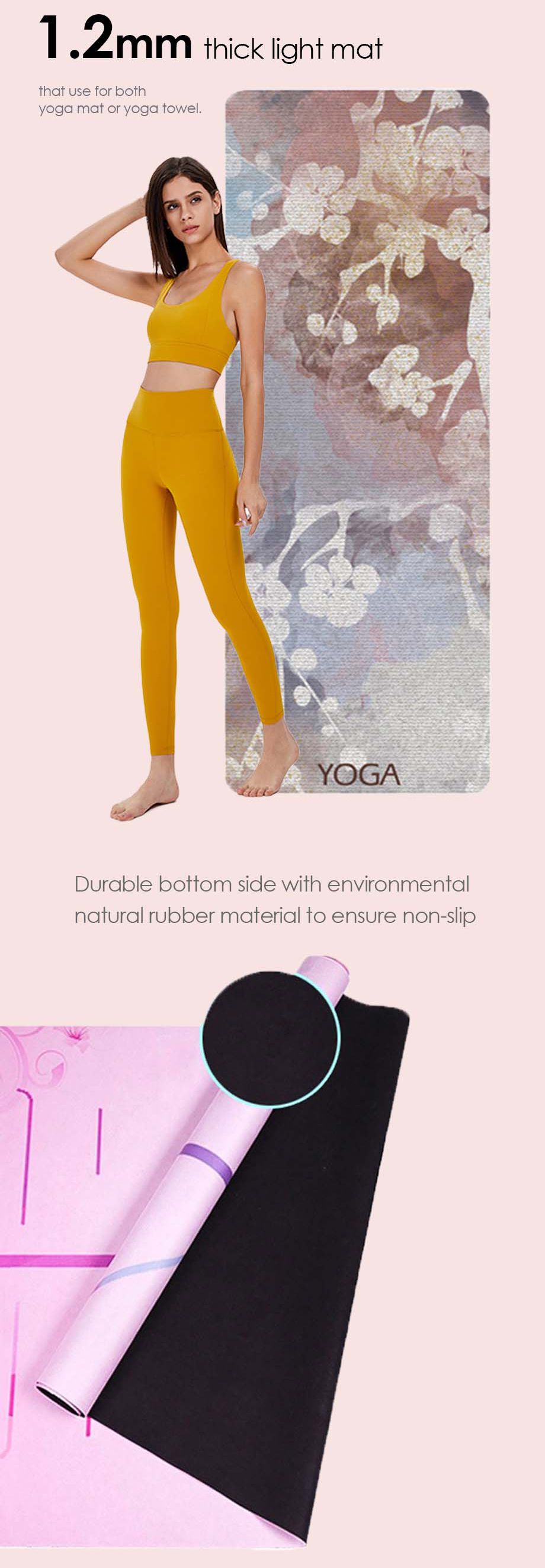 Fällbar yogamatta