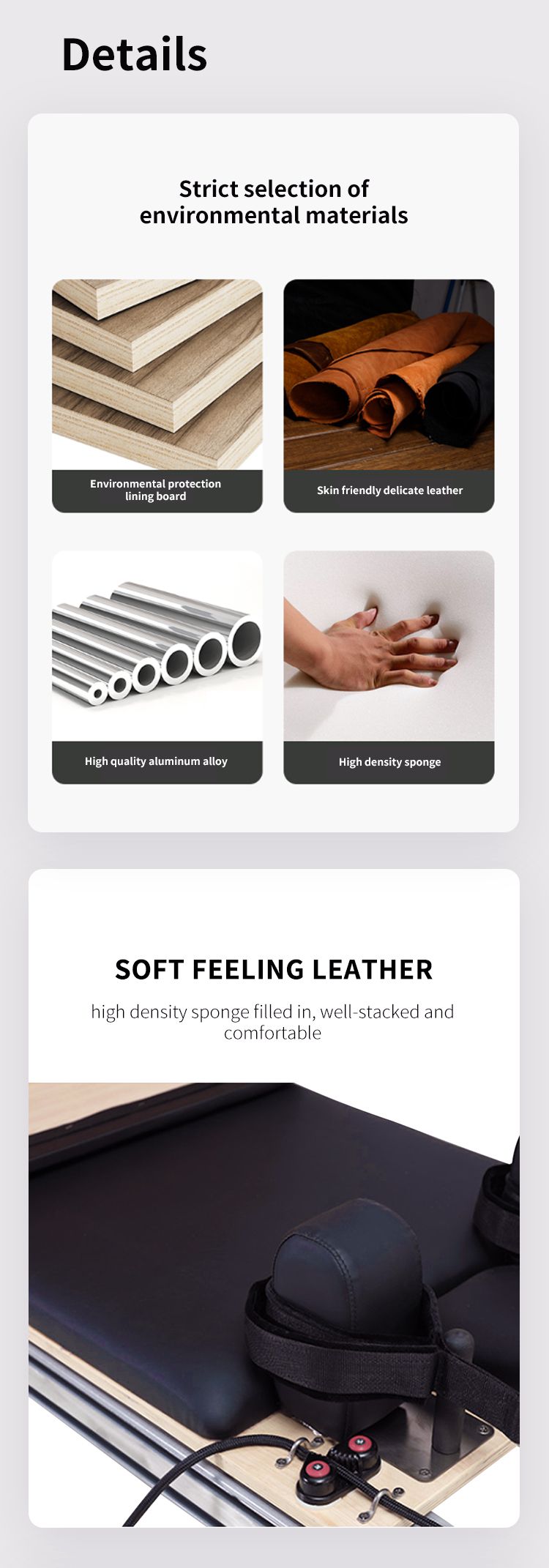 Aluminiumlegering pilates kärnbädd