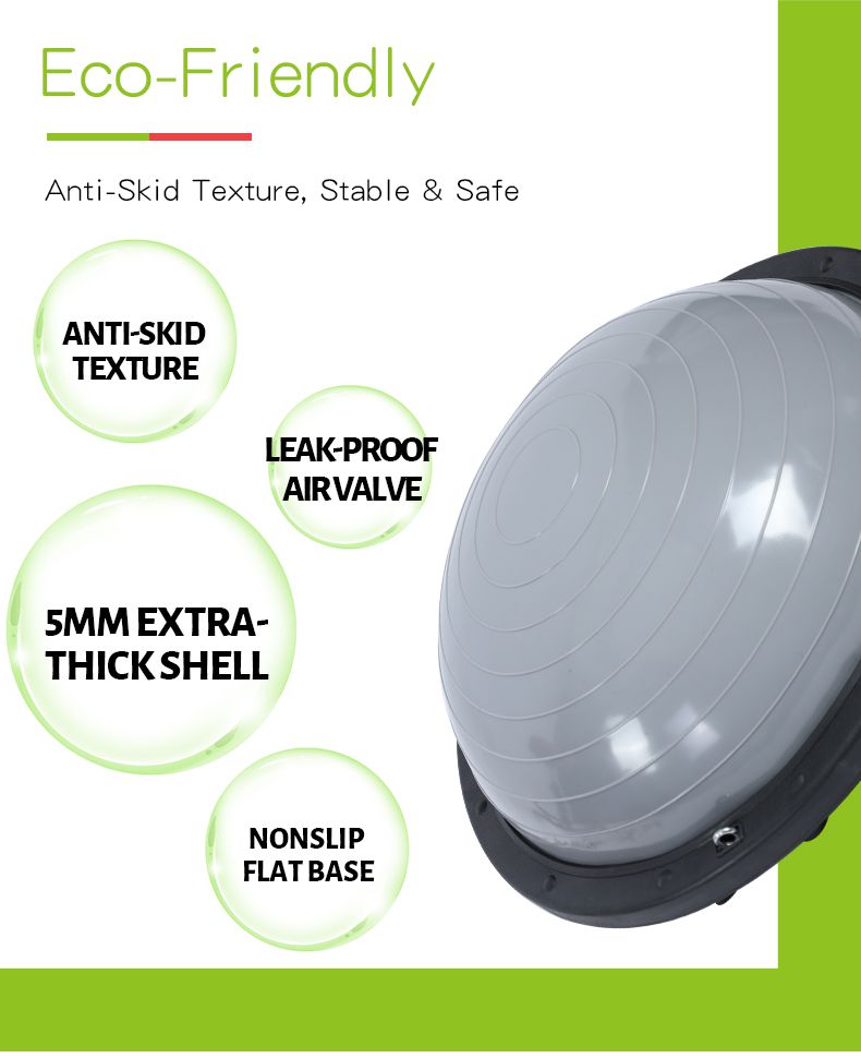 Bosu boll med motståndsband Bosu boll med motståndsband