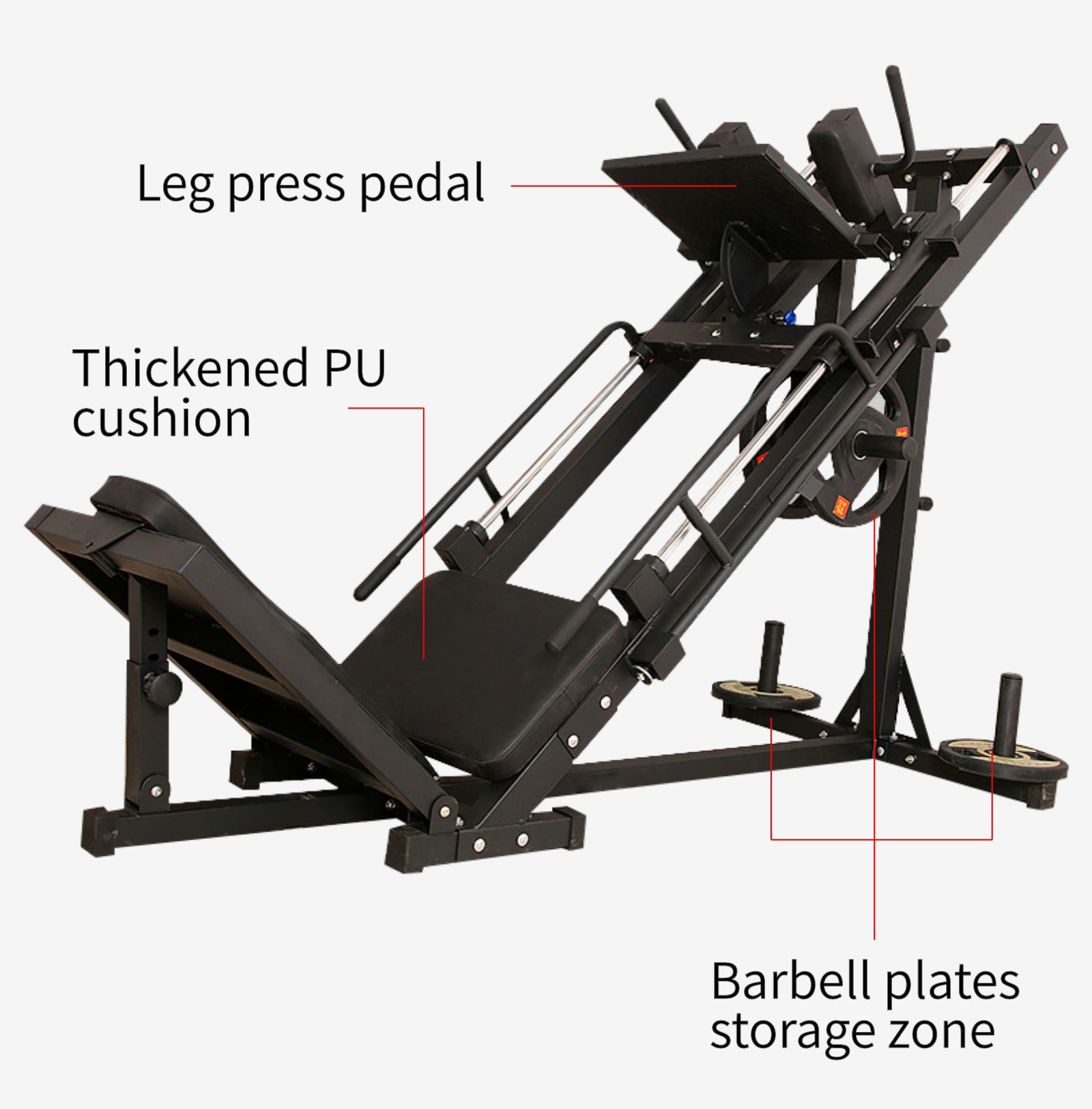 Dubbel funktionell benpressmaskin Dubbel funktionell benpressmaskin
