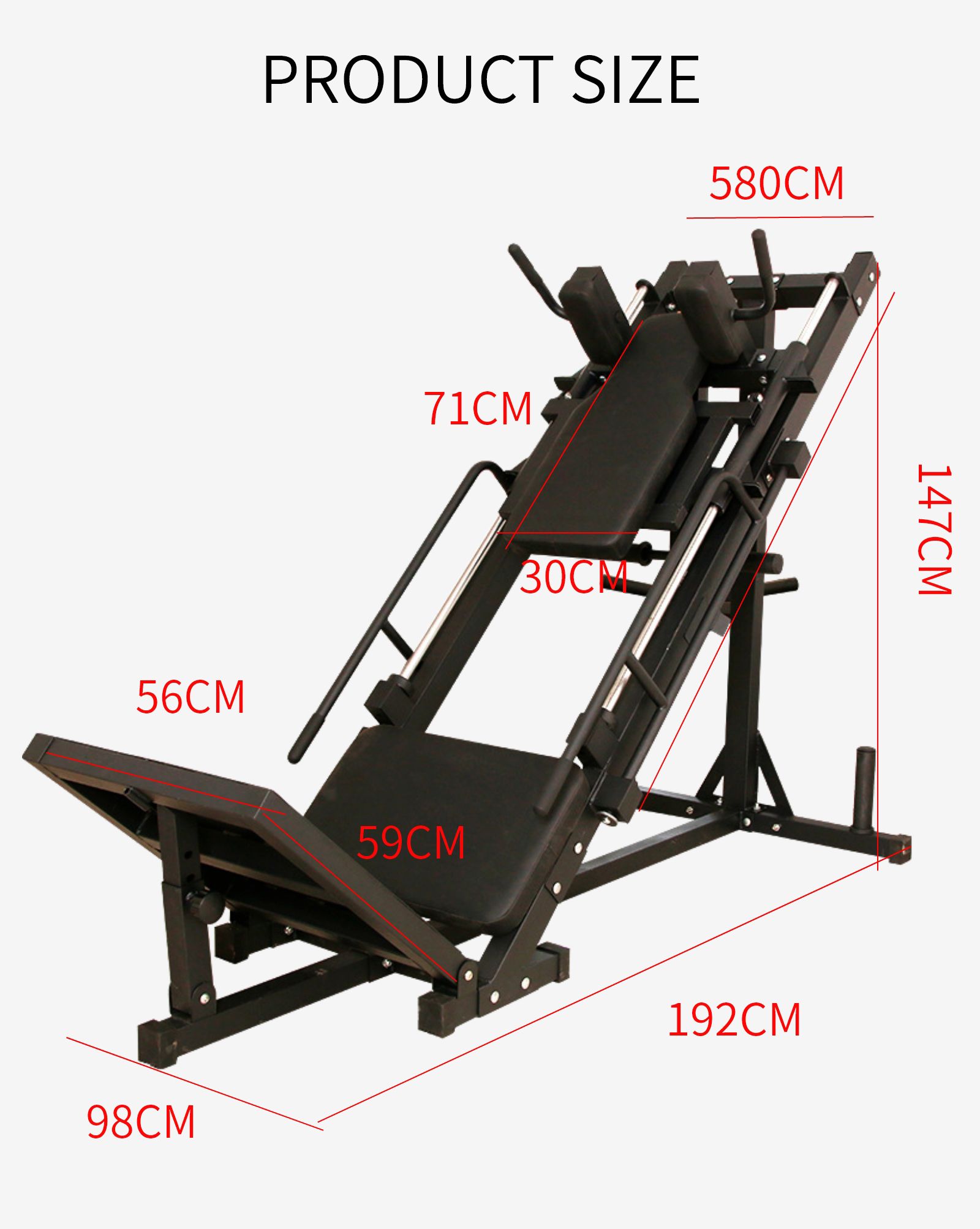Dubbel funktionell benpressmaskin Dubbel funktionell benpressmaskin