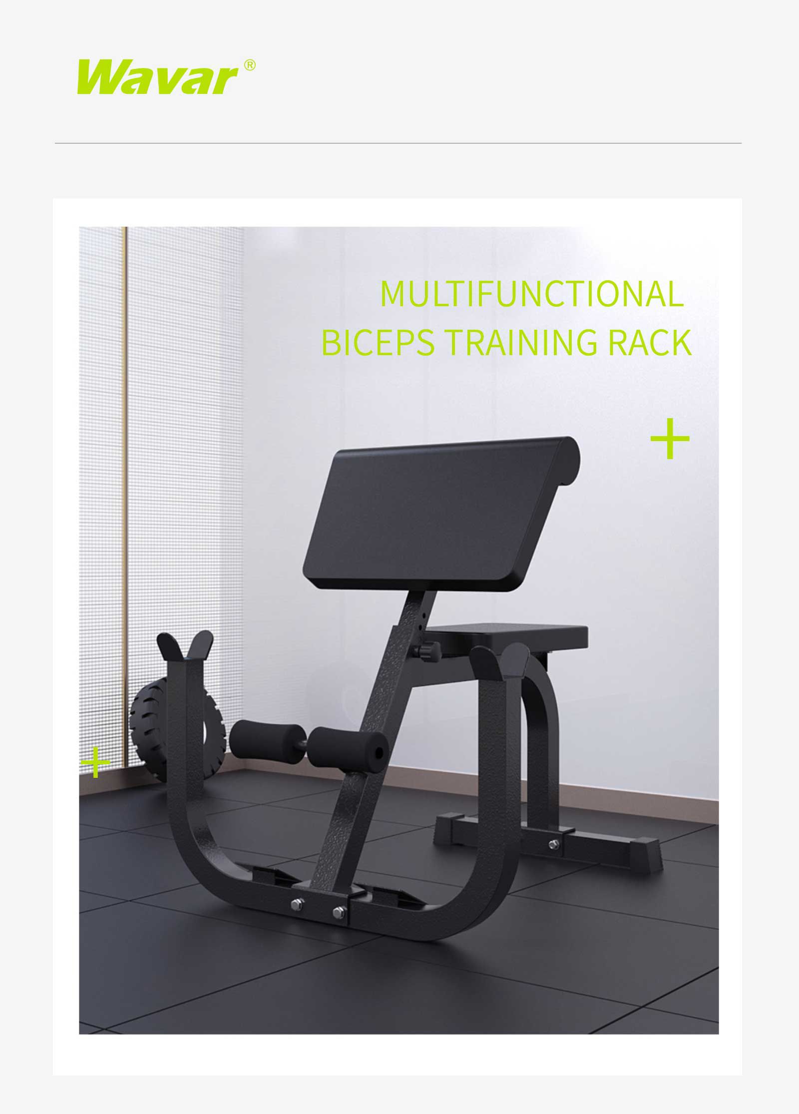 Multifunktionellt bicepsutbildningsställ