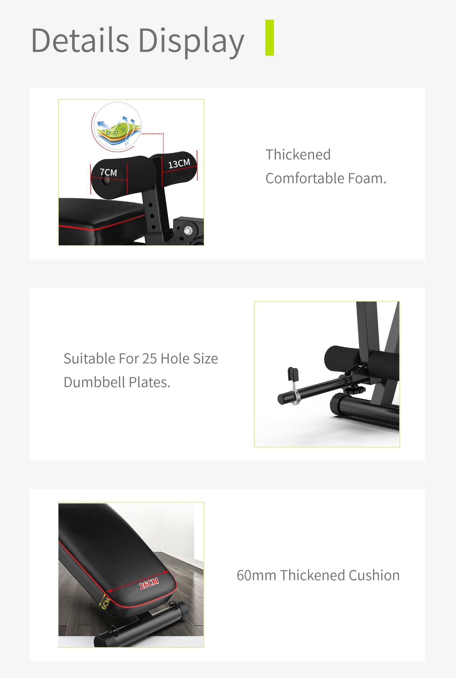 Vikbar bänkpress hantelbänk Vikbar bänkpress hantelbänk