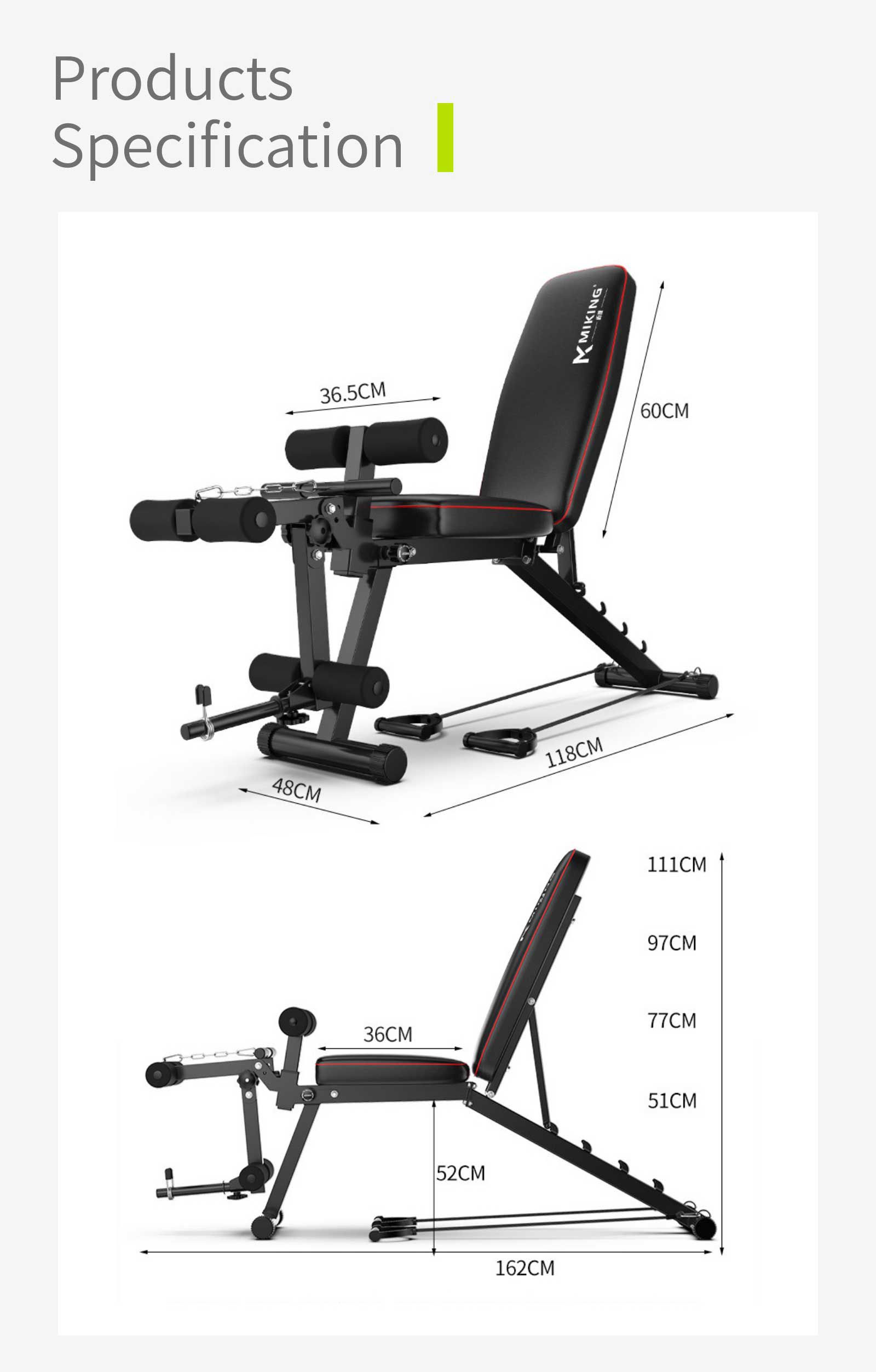 Vikbar bänkpress hantelbänk Vikbar bänkpress hantelbänk