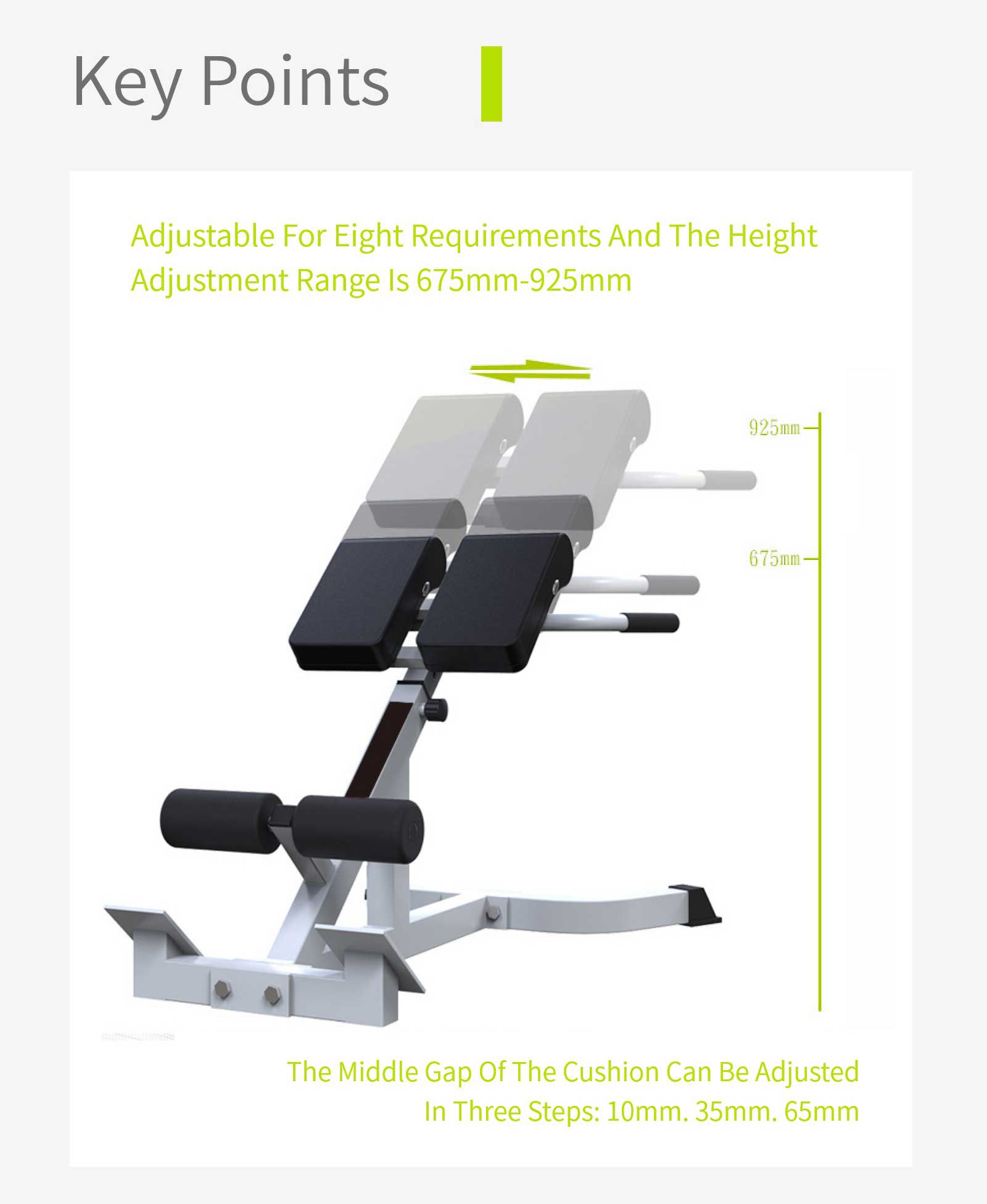 Multifunktionell backförlängningsbänk Multifunktionell backförlängningsbänk