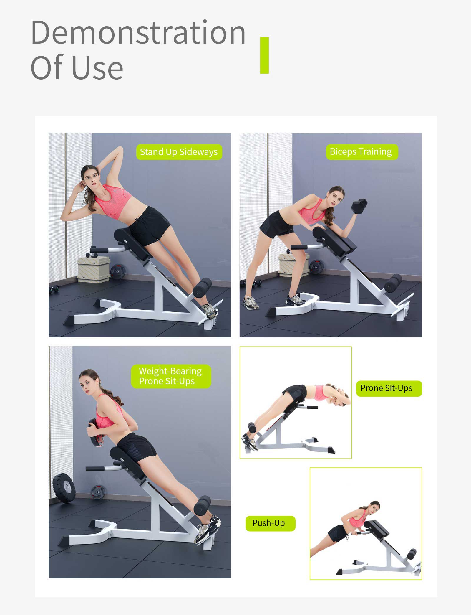 Multifunktionell backförlängningsbänk Multifunktionell backförlängningsbänk