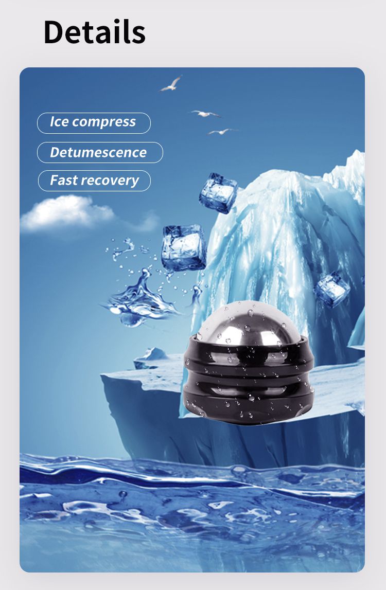 Rostfritt stål kall manuell massageboll Rostfritt stål kall manuell massageboll