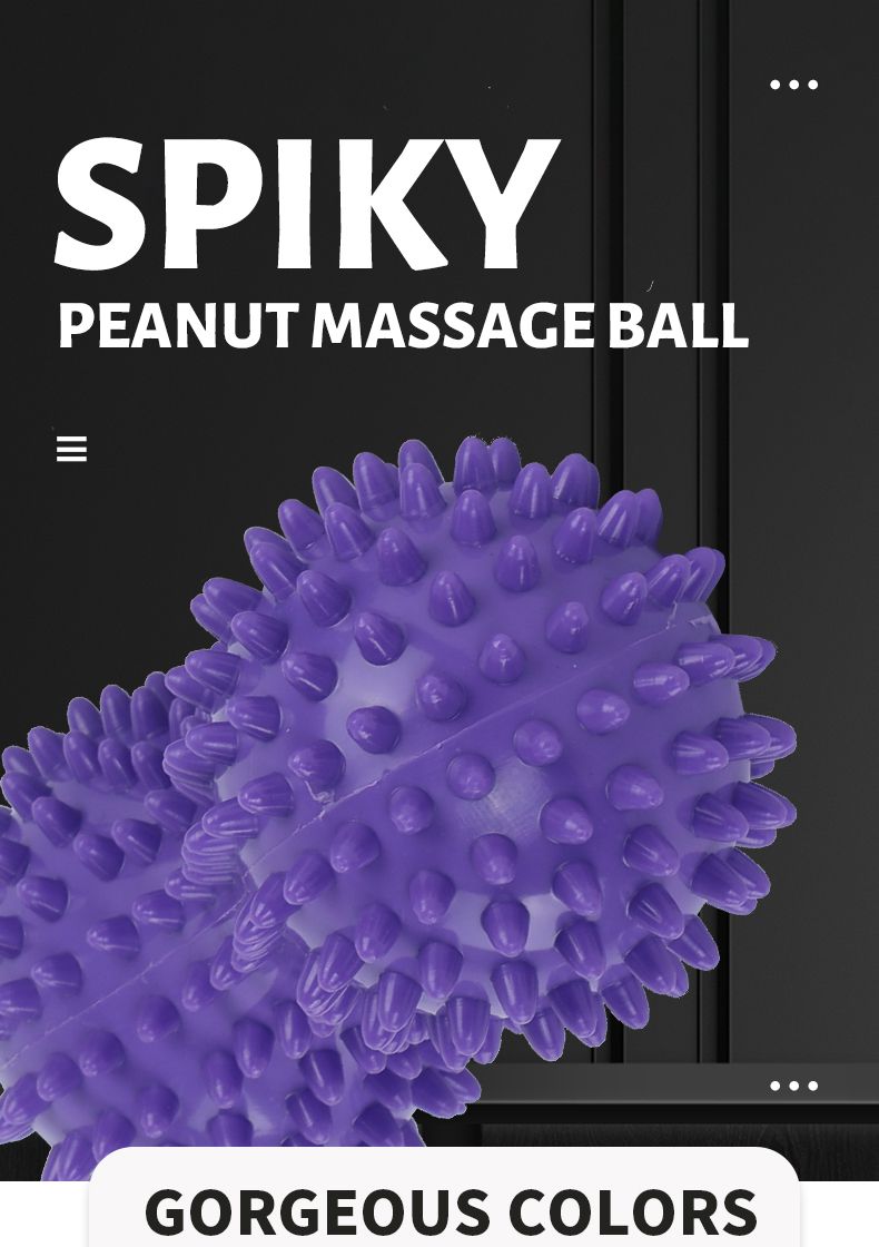 Jordnötspiky form pvc massageboll
