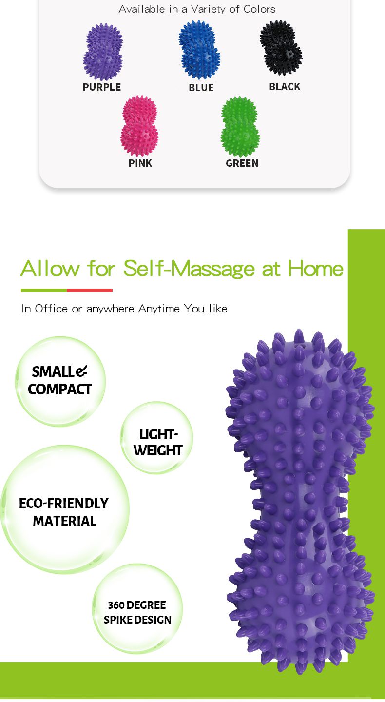 Jordnötspiky form pvc massageboll