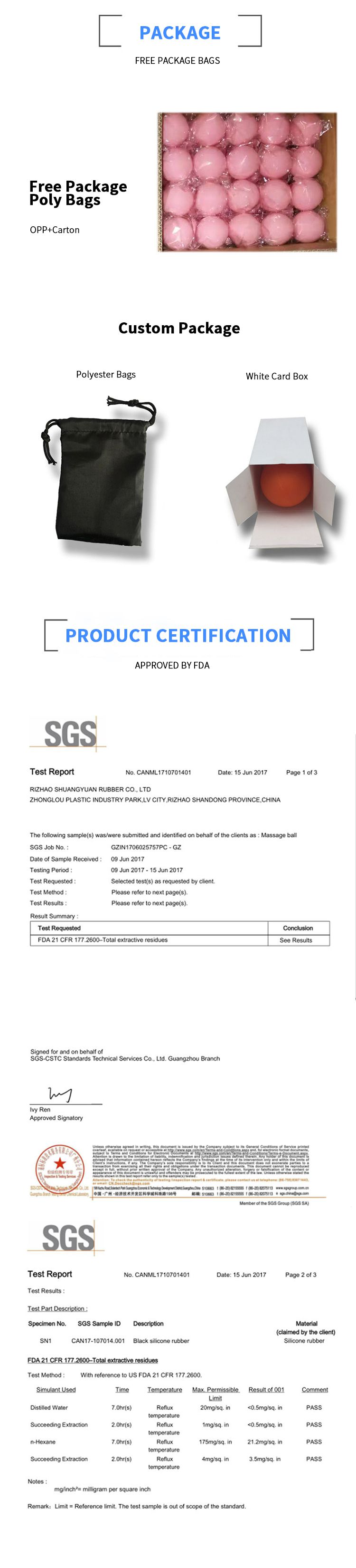 Silikonpressbar massageboll Silikonpressbar massageboll