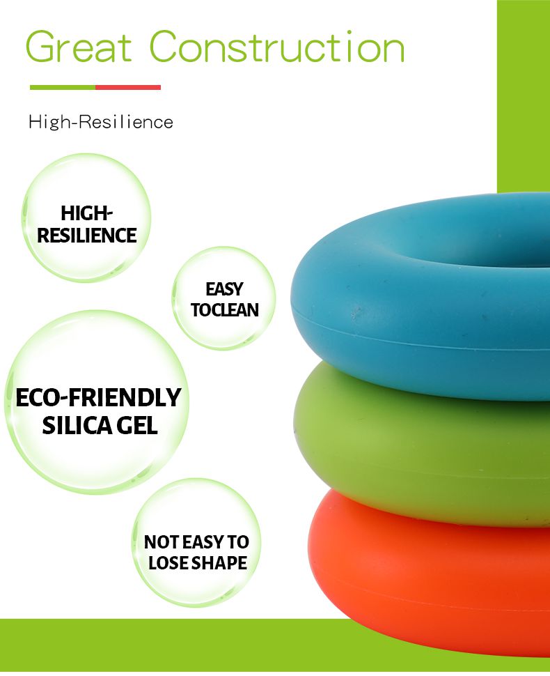 Lätt bär Silicon Rubber Hand Grip Ring Strength Trainer Lätt bär Silicon Rubber Hand Grip Ring Strength Trainer