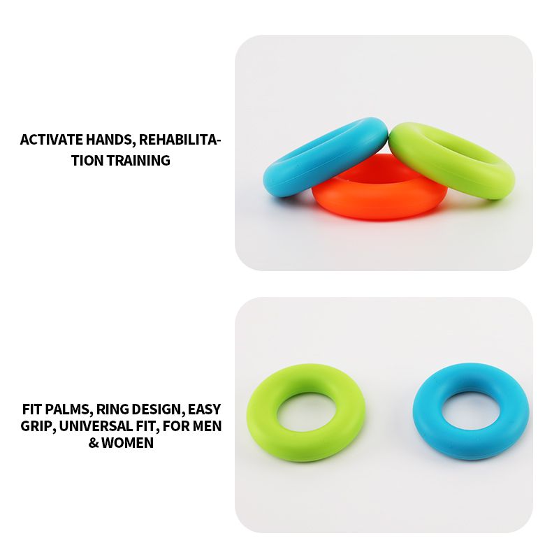 Lätt bär Silicon Rubber Hand Grip Ring Strength Trainer Lätt bär Silicon Rubber Hand Grip Ring Strength Trainer
