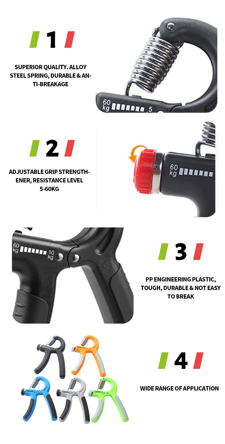 Justerbar fingerövare handgreppstärkare Justerbar fingerövare handgreppstärkare