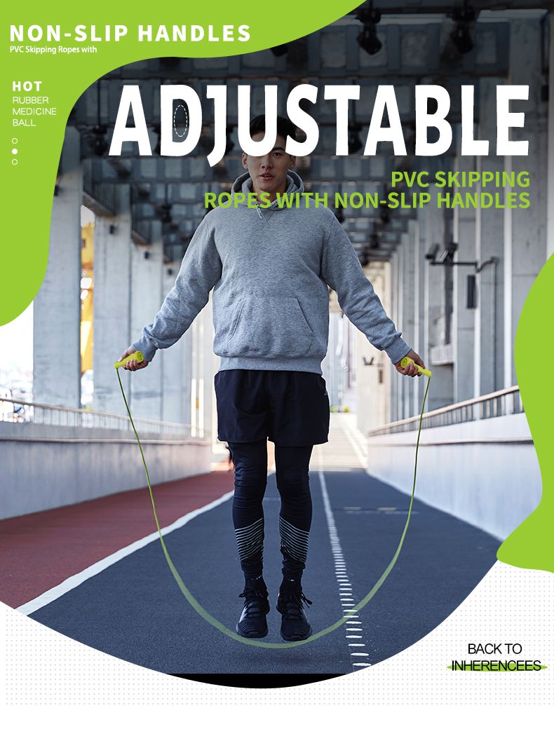 Justerbart PVC-hopprep med icke-halkhandtag