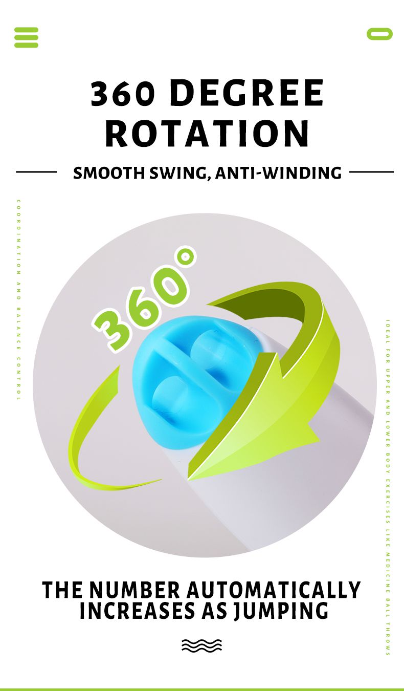 Mekanisk räkning Hoppande rep Fiskformat handtag räknar hopprep