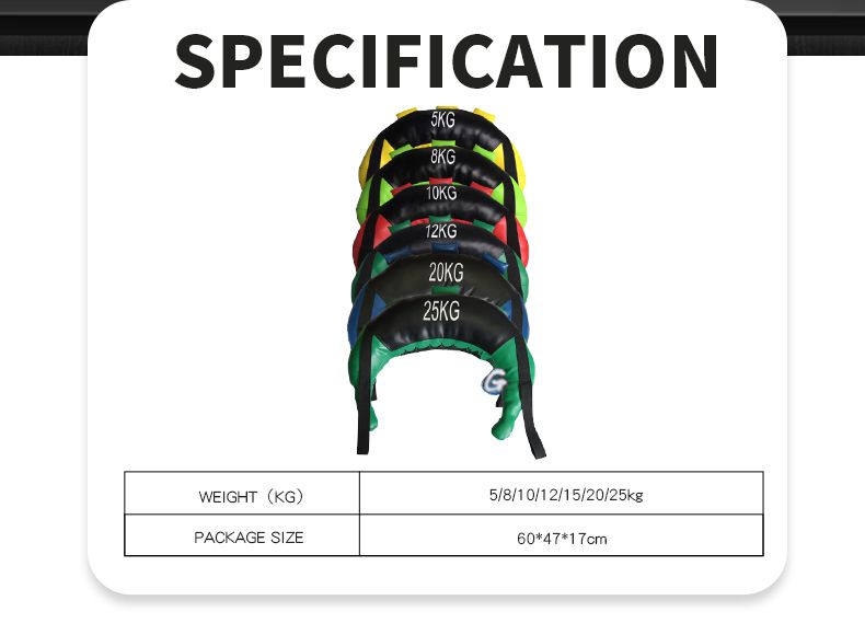 Styrketräning PVC/PU -läder Power Bag