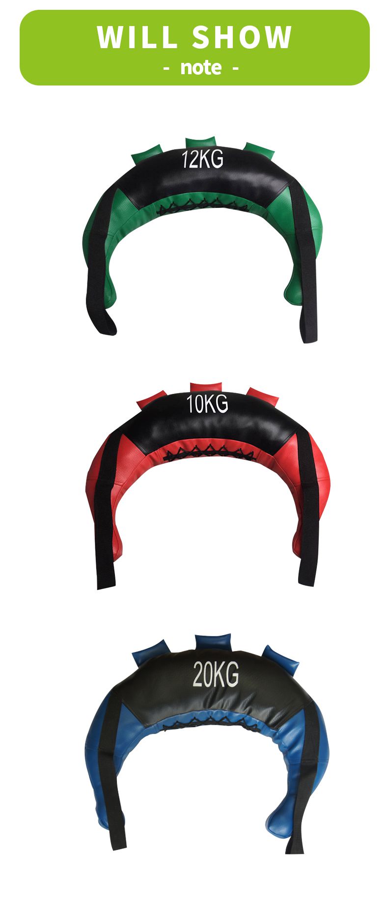 Styrketräning PVC/PU -läder Power Bag