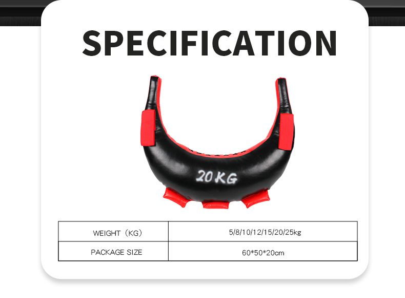 Träningsvikt Lyftning av sandväskstyrka Övning