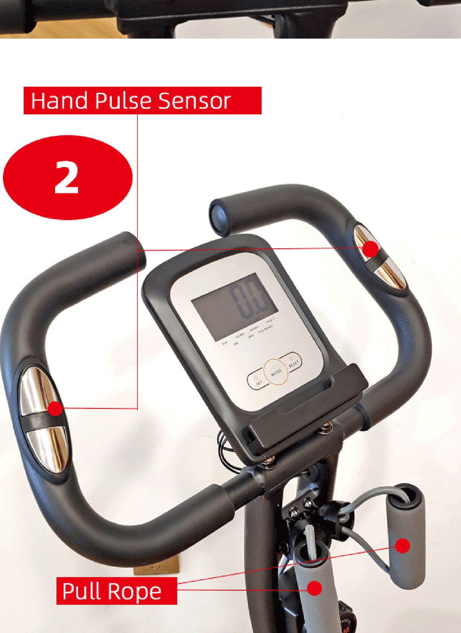 Fällbar träningscykel