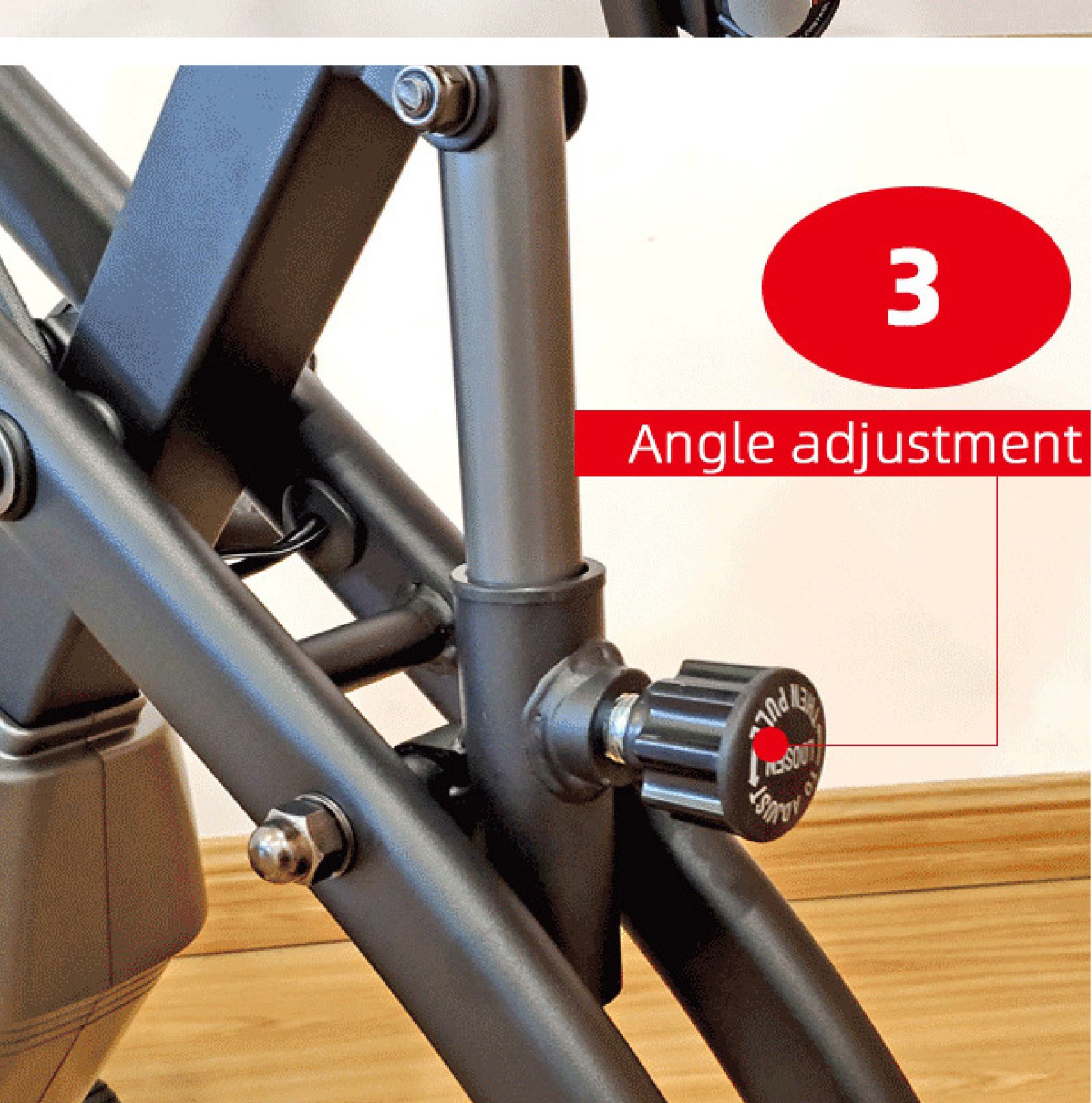 Fällbar träningscykel