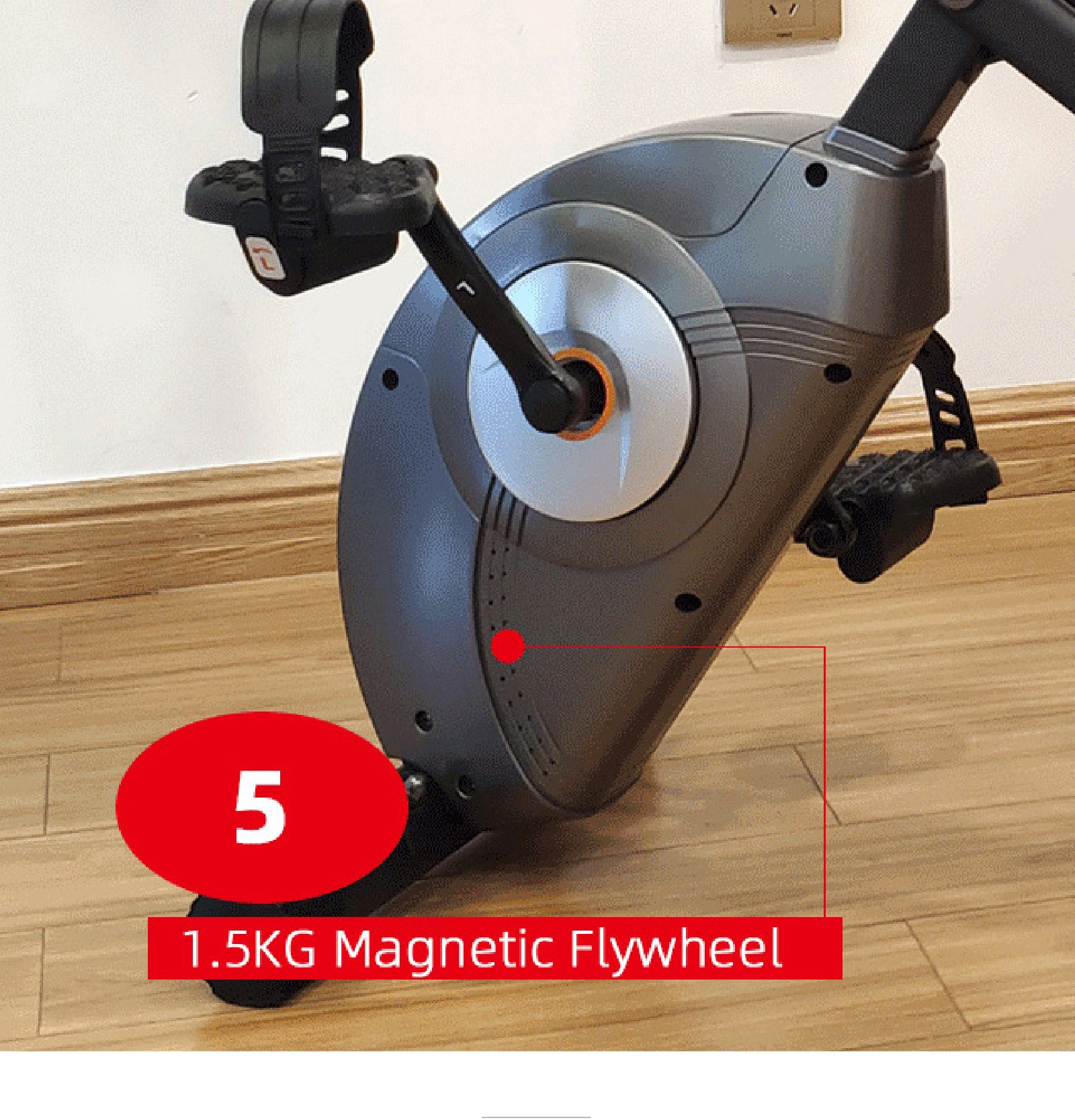 Fällbar träningscykel