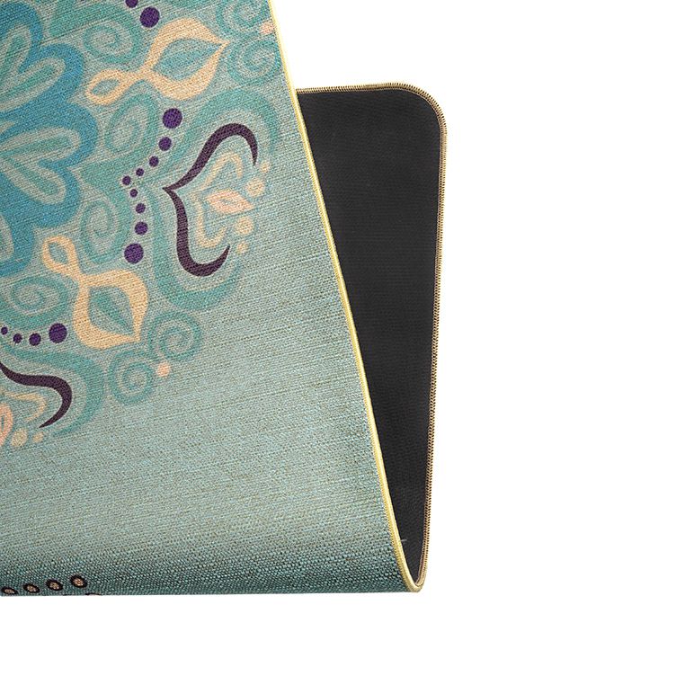 Non-slip jute naturlig gummi eko yogamatta