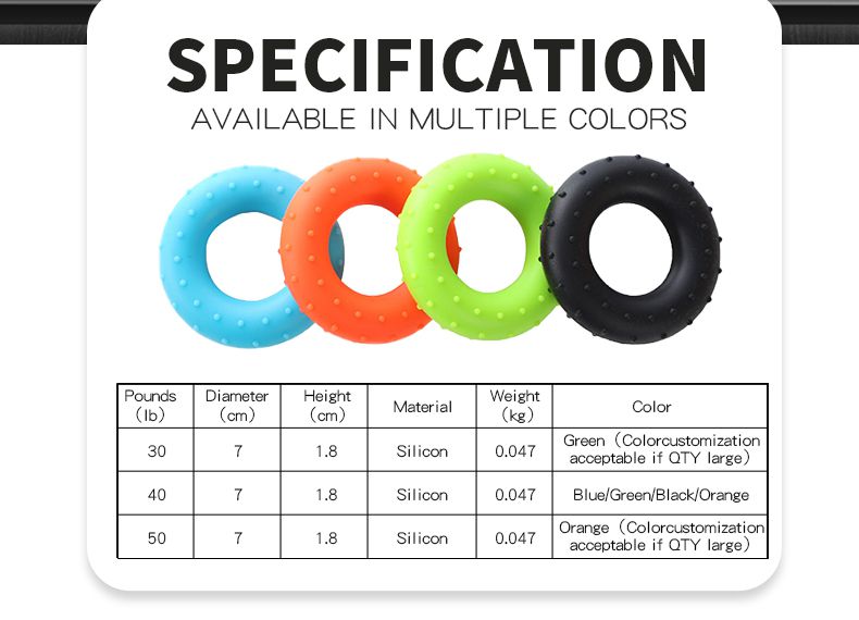 Gummi tennikoit handgrepptränare ring