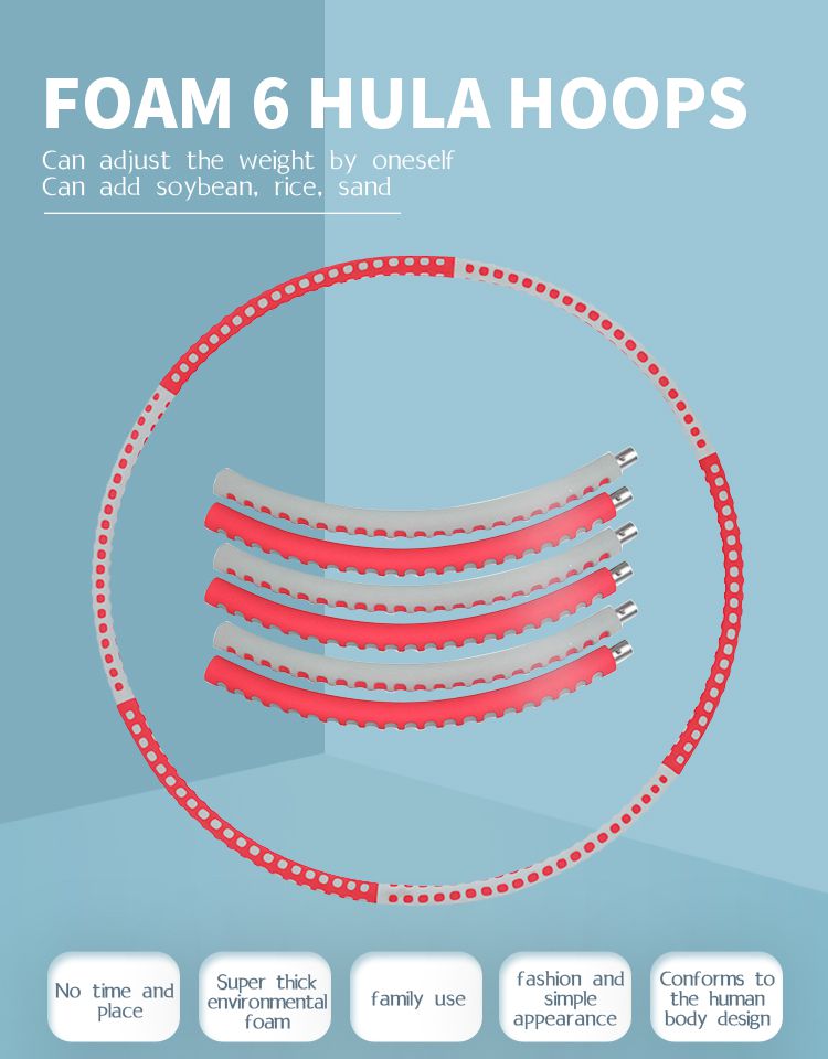 Viktad hula -båge med bulmassage