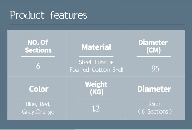 Viktad hula -båge med bulmassage