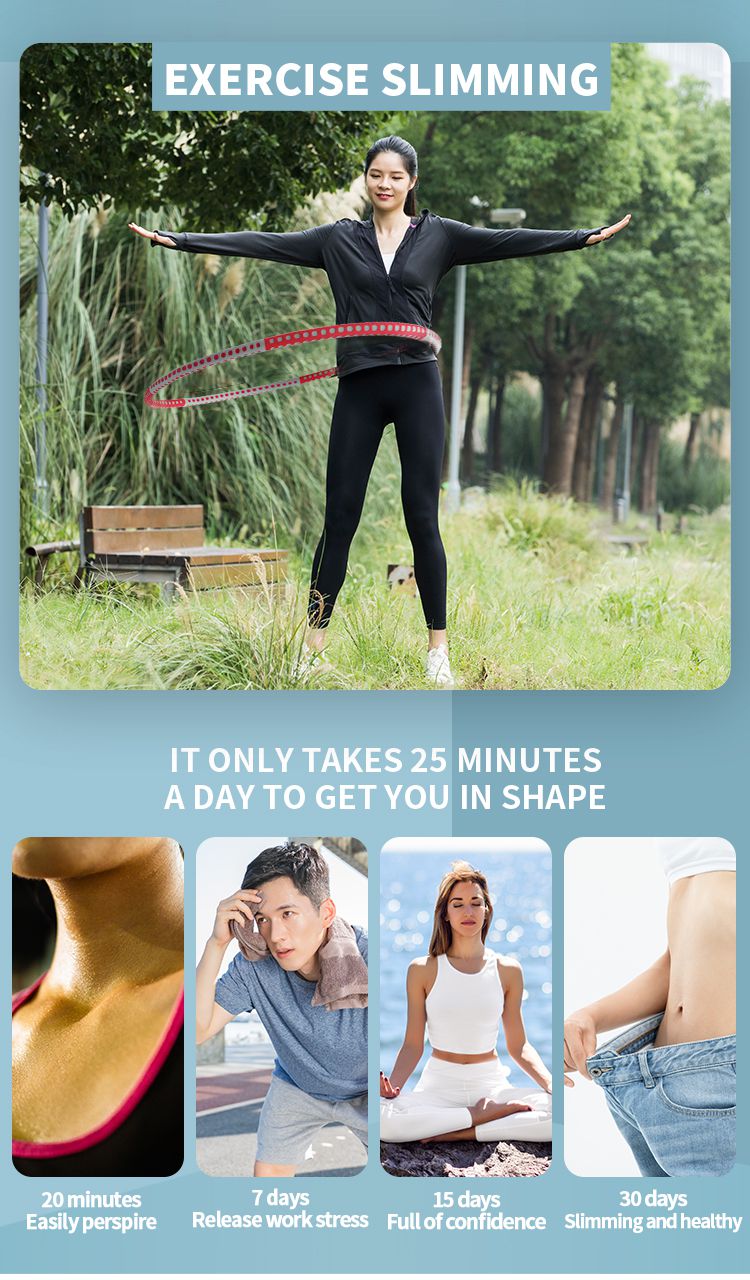 Viktad hula -båge med bulmassage