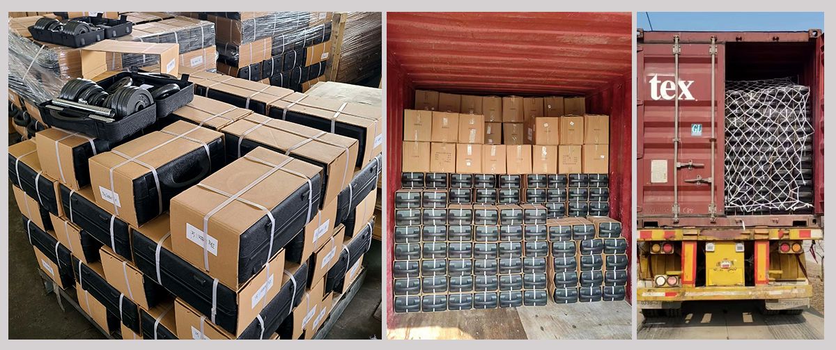 Partihandel multifunktionell järngjutfärg hantel skivstångssats