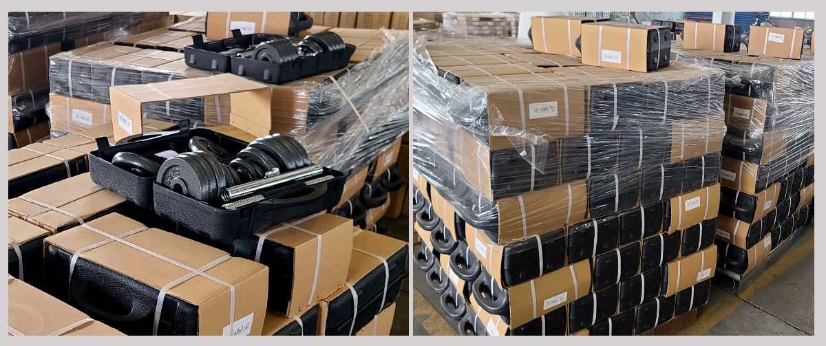 Partihandel justerbar rostfritt stål hanteluppsättning